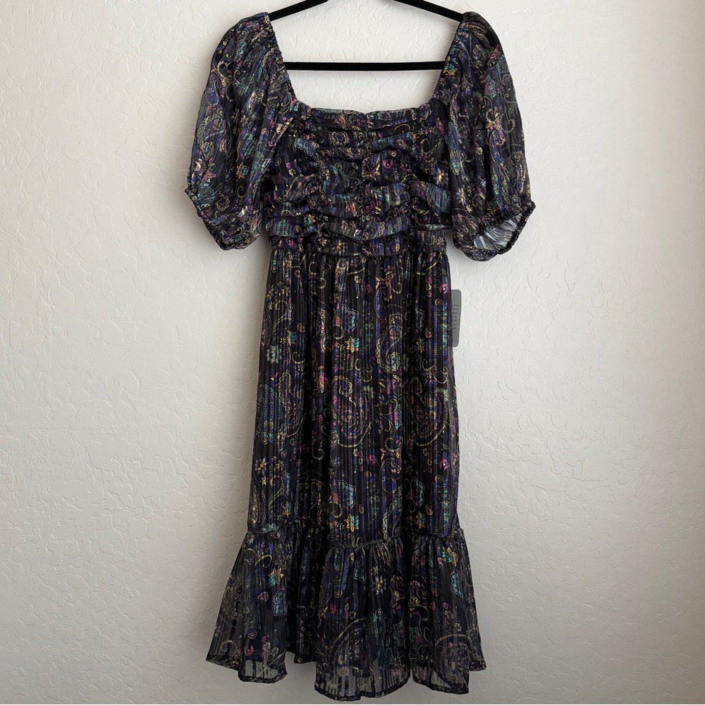NWT NSR Printed Paisley Dress‎ Multicolor Small